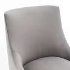 Sedie da pranzo imbottite in velluto, set da 2, design moderno glamour senza braccioli