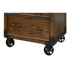 Classificatore Addison Rustic con cassetti per documenti legali/lettere, contenitore per ufficio, marrone