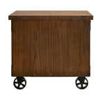 Classificatore Addison Rustic con cassetti per documenti legali/lettere, contenitore per ufficio, marrone