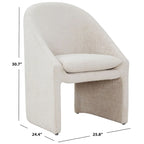 Sedia da pranzo Couture Kagan in ciniglia da 48 cm - 66x61x79 cm